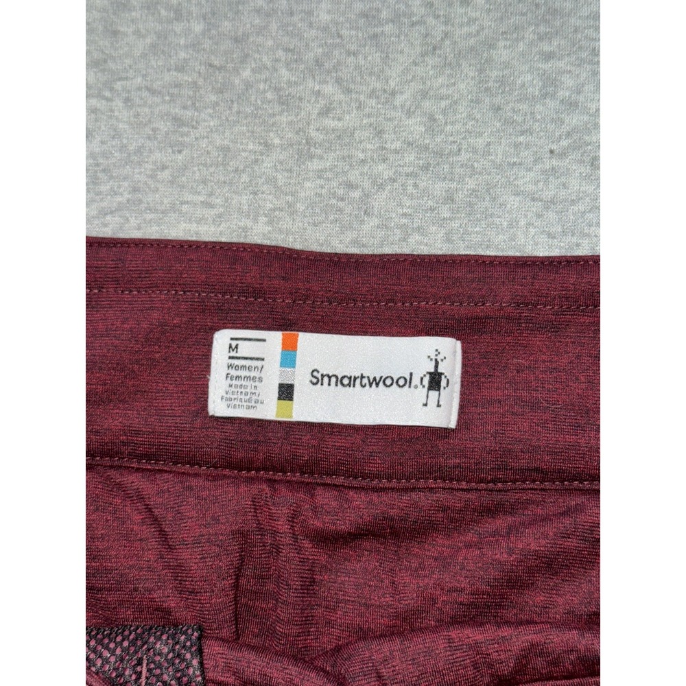 Smartwool Merino Wool Smartloft Quilted Insulated Mini Skirt Burgundy Ski Sz M - Picture 4 of 8
